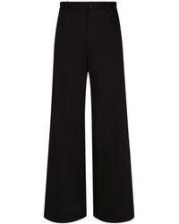 Dolce & Gabbana - Wide Trousers - Lyst