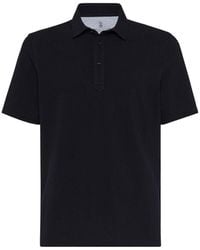Brunello Cucinelli - Polo With Shirt Collar - Lyst