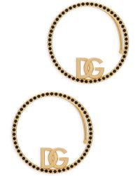 Dolce & Gabbana - Ear Cuffs Mit Dg-Logo Und Strass - Lyst