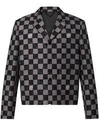 Louis Vuitton Denim-Jacke im Workwear-Look mit Monogram in Grün