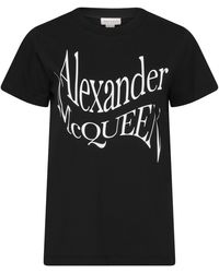 Alexander McQueen - T-shirt manches courtes à logo - Lyst