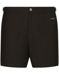 Dolce & Gabbana - Mid-Length Swim Shorts - Lyst