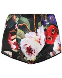 Dolce & Gabbana - Satin High-Waisted Panties - Lyst