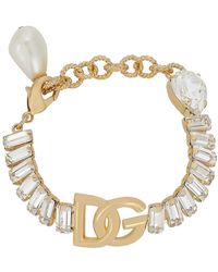 Dolce & Gabbana - Bracelet With Rhinestones - Lyst