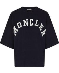 Moncler - Short-sleeve T-shirt With Logo - Lyst