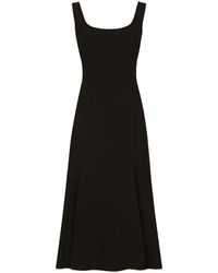 Dolce & Gabbana - Calf-Length Cady Dress - Lyst