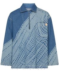 Loewe - Denim Jacket With Print - Lyst