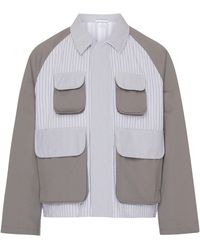 Thom Browne - Kurze Jacke mit aufgesetzten Taschen - Lyst