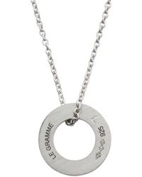 Le Gramme - Round Necklace Le 1,1g Silver 925 Slick Brushed - Lyst