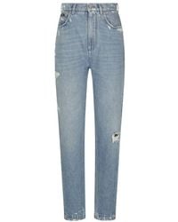 Dolce & Gabbana - Jeans With Mini-ripped Details - Lyst