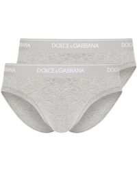 Dolce & Gabbana - Stretch Cotton Briefs Two-Pack - Lyst