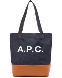 A.P.C. - Cabas-Tasche Axel Small - Lyst