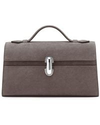 SAVETTE - Symmetry Suede Clutch Bag - Lyst