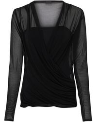 Givenchy - Drapierte Bluse aus Jersey - Lyst