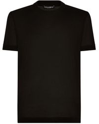 Dolce & Gabbana - Short-Sleeved Silk T-Shirt - Lyst