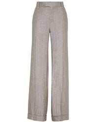 Brunello Cucinelli - Loose Flared Trousers - Lyst