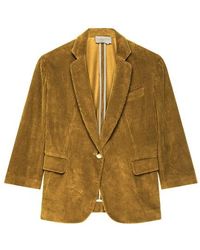 Vanessa Bruno Crepe Blazer Womens Clothing Jackets Blazers sport coats and suit jackets 