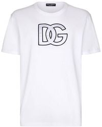 Dolce & Gabbana - Logo-monogram-print T-shirt - Lyst