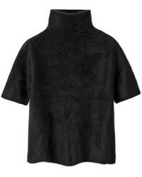 Soft Goat - Short-Sleeved Brushed Cashmere Turtleneck Sweater - Lyst