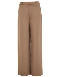 Max Mara - Hose Merlot Mit Weitem Bein - Lyst