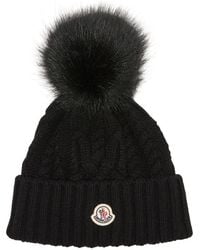 Moncler - Mütze Mit Logo - Lyst