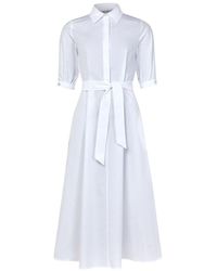 Max Mara - Hemdkleid Aus Baumwollpopeline Hoyo - Lyst
