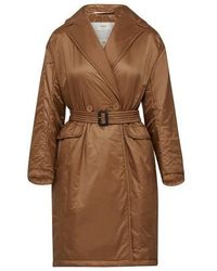 Trench efedra Synthétique Max Mara en coloris Neutre Femme Vêtements Manteaux Imperméables et trench coats 