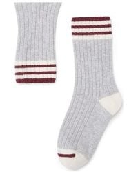 Brunello Cucinelli Rib Knit Socks - Grey
