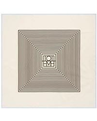 TOTEME - Silk Scarf With Monogram - Lyst
