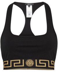 Versace - Jersey Top With Topeka Bi-stretch Organic Cotton - Lyst