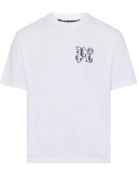 Palm Angels - Pa Monogram Regular T-Shirt - Lyst