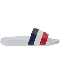 Moncler Logo Mules - White