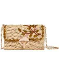 vanessa bruno moon bag raffia