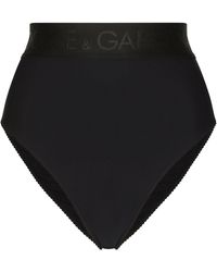 Dolce & Gabbana - Jersey-Slips mit hoher Taille - Lyst