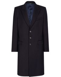 Dolce & Gabbana - Single-breasted Technical Stretch Wool Coat - Lyst