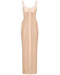 Dolce & Gabbana - Kim Dolce&gabbana Marquisette Calf-length Dress - Lyst