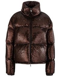 Moncler Doudoune à sequins Rimac - Marron