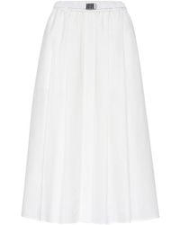 Brunello Cucinelli - Poplin Skirt - Lyst