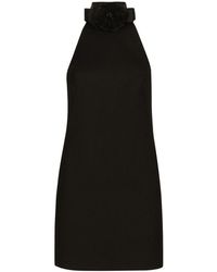Dolce & Gabbana - Short Woolen Dress - Lyst