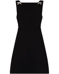 Prada - Kleid Mit Stickereien - Lyst