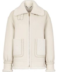 Fendi - Veste En Peau De Mouton - Lyst