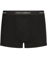 Dolce & Gabbana - Fine-Rib Cotton Boxers - Lyst