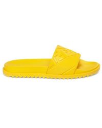 Fendi Rubber Slides - Yellow