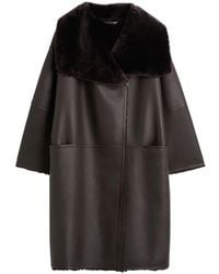 TOTEME - Shearling Wrap Coat - Lyst