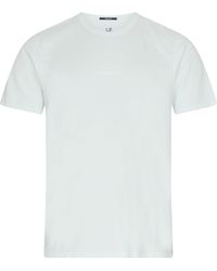 C.P. Company - 24/1 Resist Dyed Logo-T-Shirt aus Jersey - Lyst