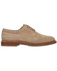 Brunello Cucinelli - Longwing Brogue Derby Shoes - Lyst