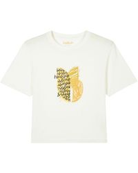 Ba&sh - Emine T-shirt 1 Ecru - Lyst
