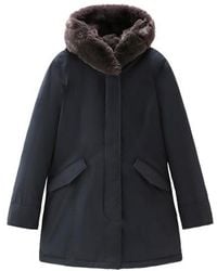 Woolrich Modern Vail Parka With Detachable Cashmere Fur in Black | Lyst  Australia