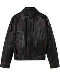 Golden Goose - Journey Nappa Leather Bomber Jacket - Lyst