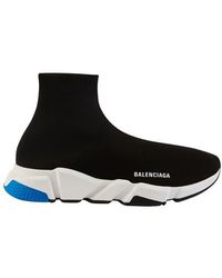 Balenciaga Speed Stretch knit High top Sneakers in Black Lyst